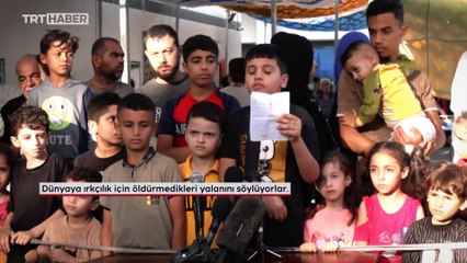 Gazze'de hastaneye sığınan çocuklar: Bırakın, yaşayalım