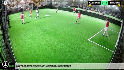 Faute de Antoine O'KELLY - SIMMONS & SIMMONS FC