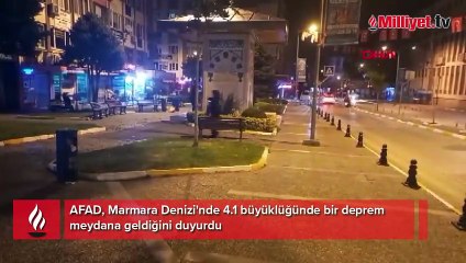 Marmara Denizi'nde 4.1 büyüklüğünde deprem