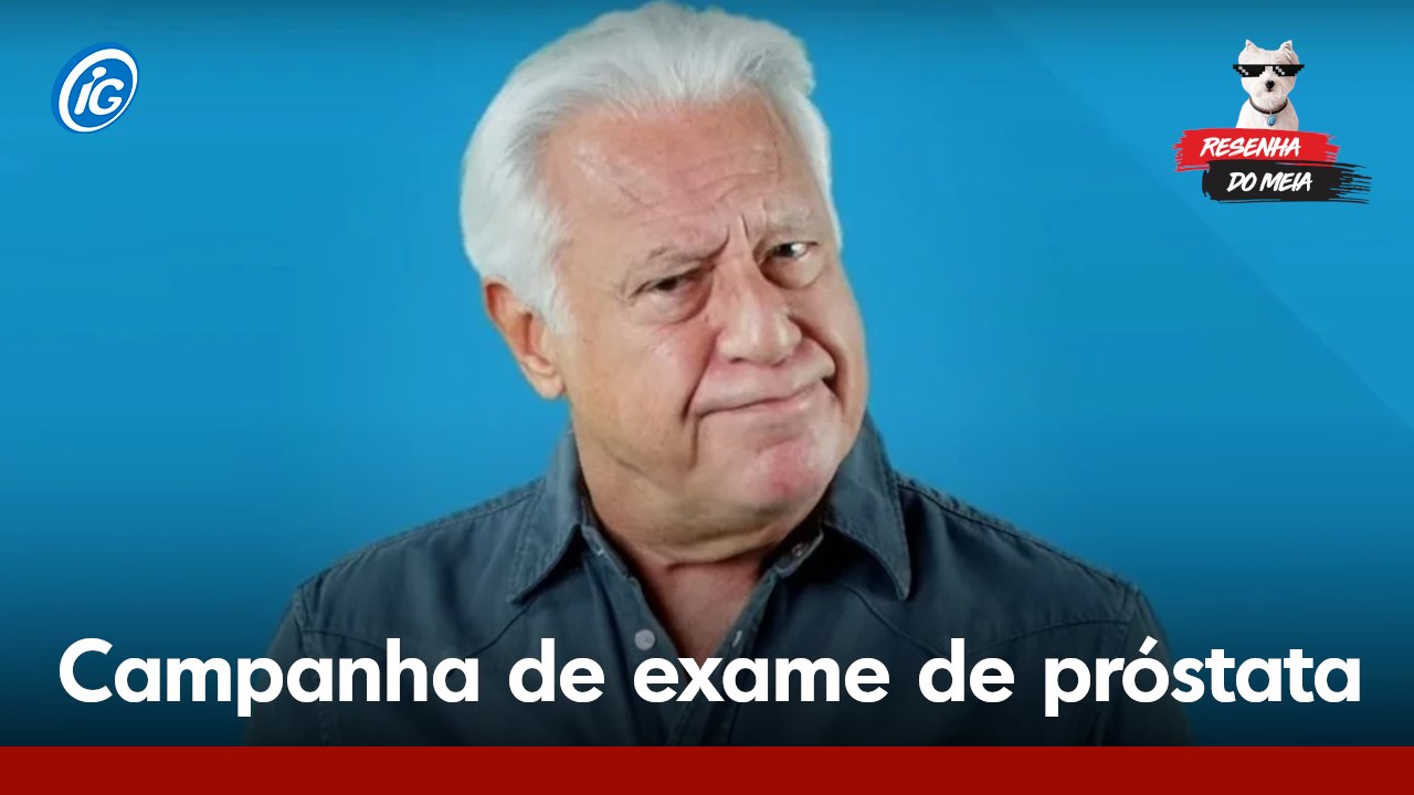 Antônio Fagundes em campanha de exame de próstata