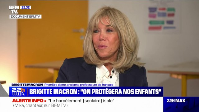 Harcèlement scolaire: Je lis [à Emmanuel Macron] les lettres d'enfants et de parents , affirme Brigitte Macron