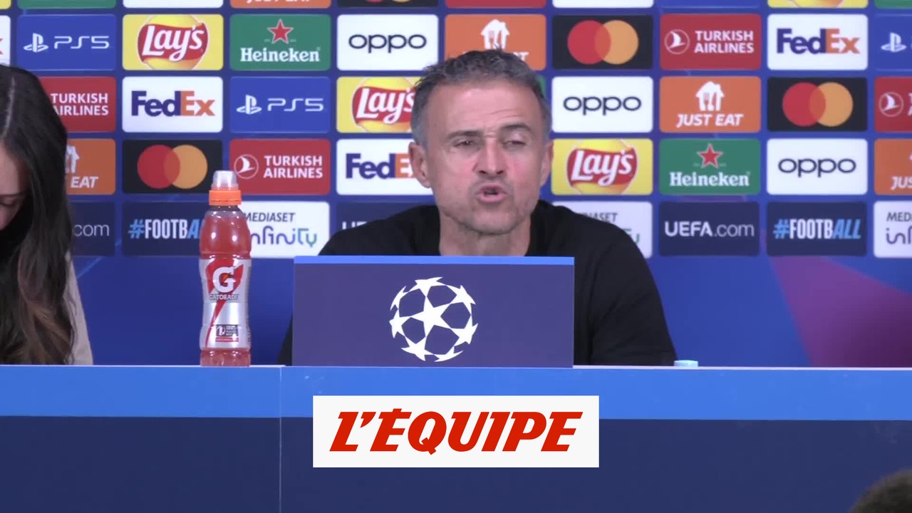Luis Enrique : «Je suis satisfait de l'attitude de mes joueurs» - Foot - C1 - PSG