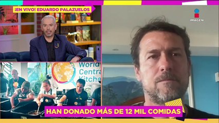 En vivo, Eduardo Palazuelos ha repartido 12 mil comidas en su COMEDOR de Acapulco