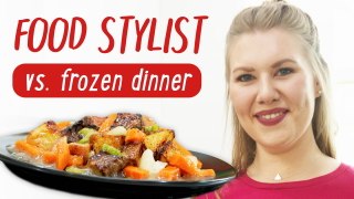 Food Stylist vs. Frozen Dinner