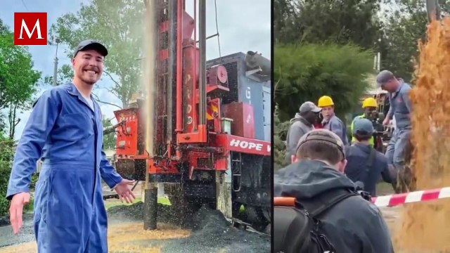 El Youtuber MrBeast ayudó a comunidades de África construyendo pozos de agua potable