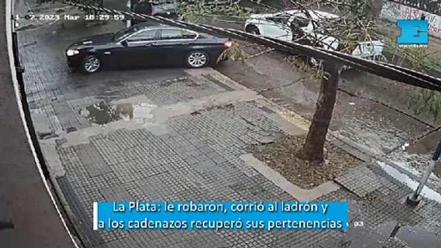 La Plata: le robaron, corrió al ladrón y a los cadenazos recuperó sus pertenencias