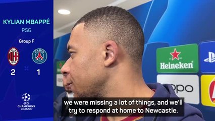 Mbappe 'disappointed' by yet another European away defeat for PSG
