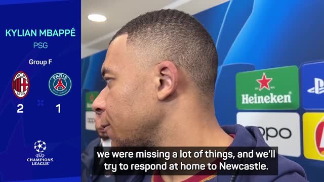 Mbappe 'disappointed' by yet another European away defeat for PSG