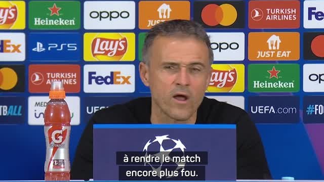 Gr. F - Luis Enrique n'a pas aimé que son équipe rende le match encore plus fou”