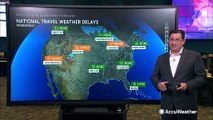 Strong winds in the Southwest, wintry weather in the Great Lakes to cause some travel issues