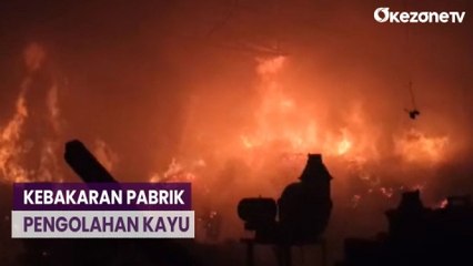 Pabrik Pengolahan Kayu Terbesar di Purbalingga Ludes Terbakar