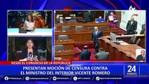 Vicente Romero: Presentan moción de censura contra ministro del Interior