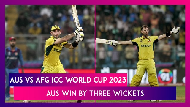 AUS vs AFG ICC World Cup 2023 Stat Highlights: Glenn Maxwell Shines As Australia Beat Afghanistan