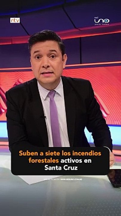 Suben a siete los incendios forestales activos en Santa Cruz