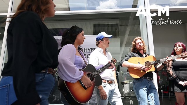 Four of the 10 finalists for the 2024 Star Maker country music festival competition sang an impromptu song in Tamworth.