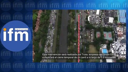 Cierres parciales en la autopista sur y la avenida regional por obras de alcantarillado
