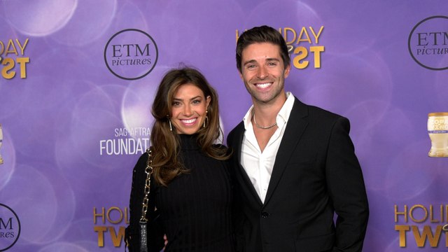 Jake Miller Holiday Twist World Premiere Red Carpet Arrivals with Brandi Burrows