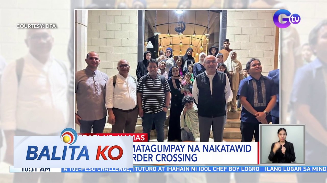 40 Pilipino, matagumpay na nakatawid sa Rafah Border Crossing | BK