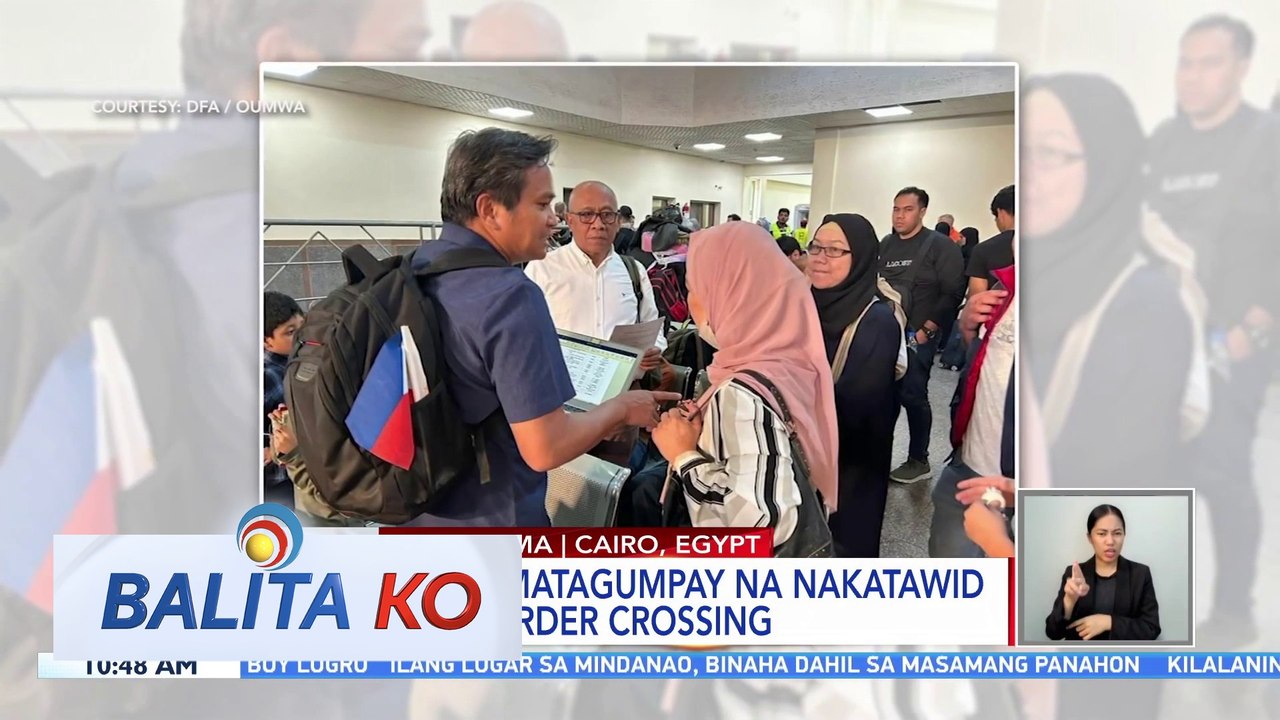 40 Pilipino, matagumpay na nakatawid sa Rafah Border Crossing | BK