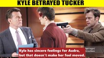 CBS Young And The Restless Spoilers Tucker discovers that Kyle betrayed him - he