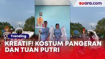 Kreatif! Kostum Pangeran dan Tuan Putri dari Bahan Daur Ulang Karya Siswa Ini Curi Perhatian Warganet