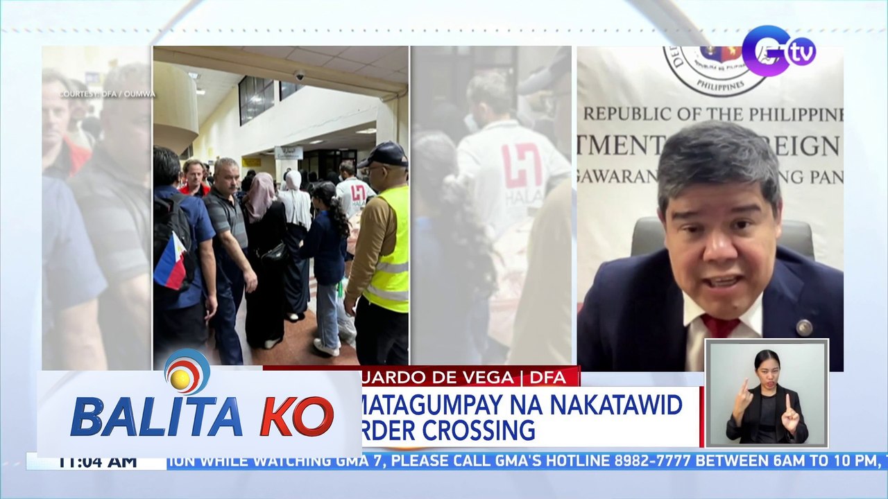 40 Pilipino, matagumpay na nakatawid sa Rafah Border Crossing | BK