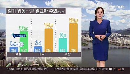 [날씨] 내일 낮까지 반짝 온화…동해안 강한 너울 주의