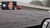 Un internaute publie les images impressionnantes des inondations sur le pont de la ravine des chèvres