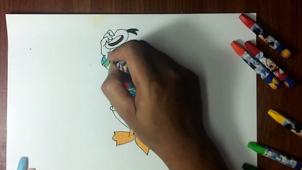 Huong dan ve vit Donald, Donald Duck ,Ve shin cau be but chi , day ve cho be