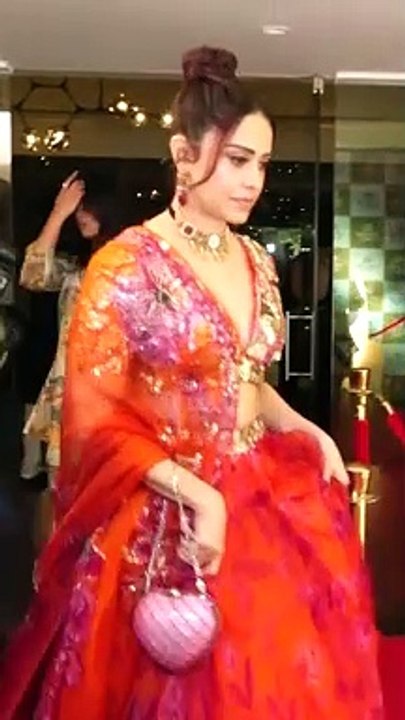 Nushrratt Bharuccha Graces Diwali Party In A Glittery Multicoloured Ethnic Attire