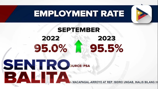 PSA: Bilang ng mga Pilipinong may trabaho, tumaas nitong Setyembre kumpara noong nakaraang taon