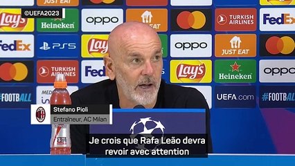 Pioli : “Cette prestation dépend entièrement de Rafael Leão"