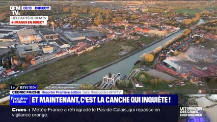 Pas-de-Calais: des communes toujours sous l'eau filmées depuis l'hélicoptère BFMTV