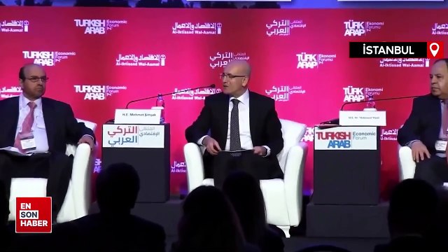 Mehmet Şimşek, Türk-Arap Ekonomi Forumu'nda ikili yatırımların nasıl geliştirileceğini sorguladı