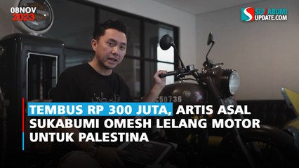 Tembus Rp 300 Juta, Artis Asal Sukabumi Omesh Lelang Motor untuk Palestina