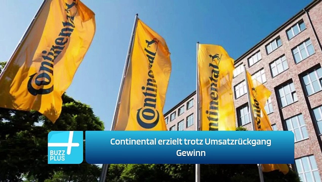 Continental erzielt trotz Umsatzrückgang Gewinn