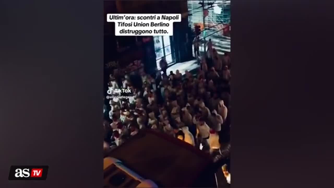 Hundreds of Union ultras cause destruction and chaos ahead of Naples UCL game