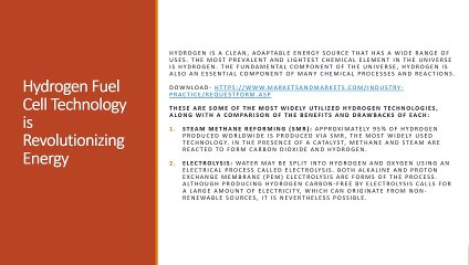 Hydrogen Fuel Cell Technology is Revolutionizing Energy