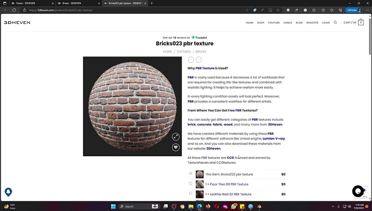 Blender Tutorial: PBR Texturing in 1 Minutes for Beginners for Free | Ammar Khan