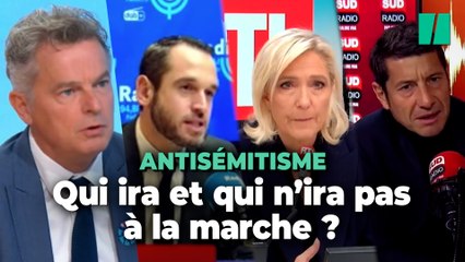 Marche contre l'antisémitisme : qui ira, qui n'ira pas ?