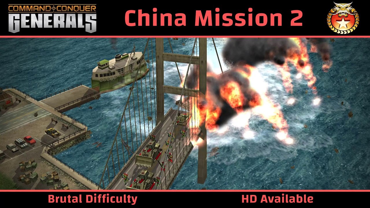 How to Beat C&C Generals China Mission 2: Hong Kong Crisis - Brutal - HD