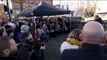 Ledley King and Liam Brady speak at Pat Jennings' statue unveiling