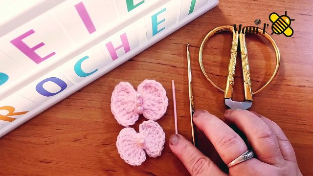 Crochet pour débutants petit noeud facile à faire en 2 mn Crochet for beginners كروشيه للمبتدئين
