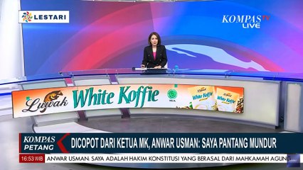 Dicopot dari Ketua MK, Anwar Usman: Saya Pantang Mundur!