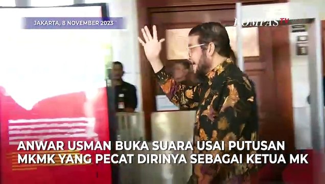 Diberhentikan dari Ketua MK, Anwar Usman: Ada Skenario untuk Membunuh Karakter Saya