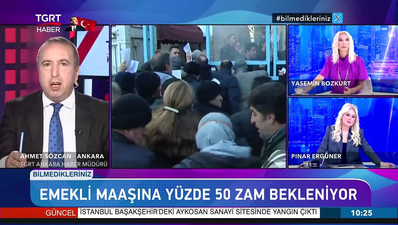 Emekli maaşı zammı için canlı yayında yeni oran verildi