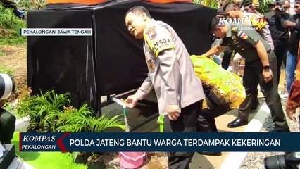 Polda Jateng Bantu Warga Pekalongan yang Kekeringan dengan Sumur Bor