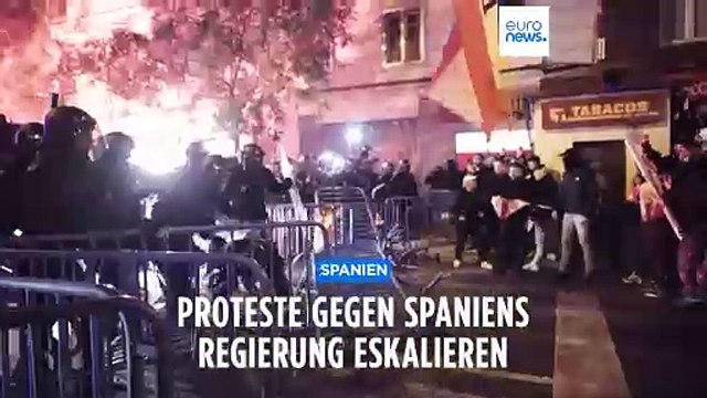 Schwere Ausschreitungen bei erneuten Protesten gegen Amnestie für Separatisten in Spanien