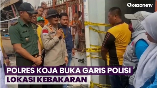 Olah TKP Selesai, Polres Koja Buka Garis Polisi
