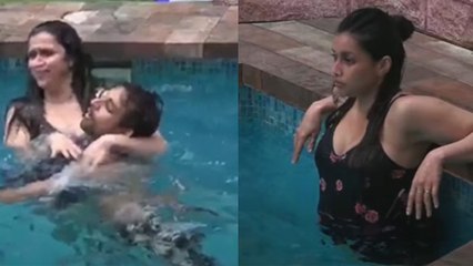 Bigg Boss Live: Mannara ने Hot Look में दिया Pool के अंदर Pose Samarth ने भी ऐसे लिए मज़े! Filmibeat